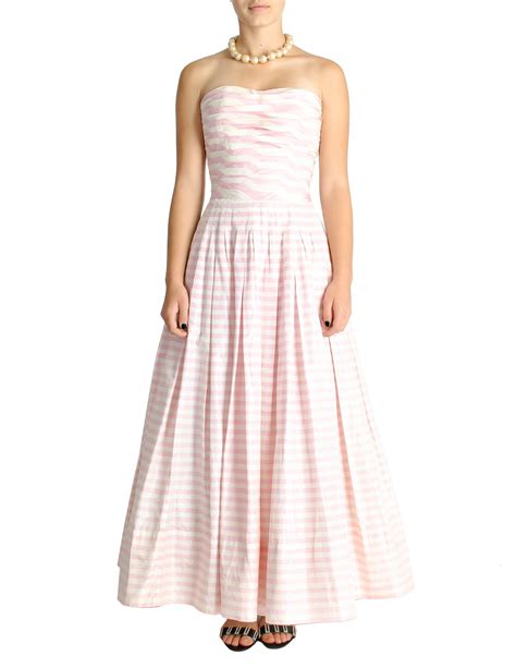 pink white stripe chanel dress|chanel outlet dresses.